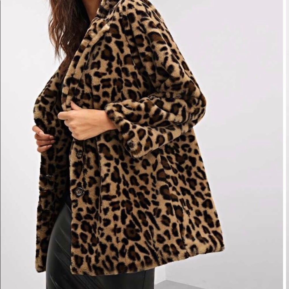 Cheetah Print Coat